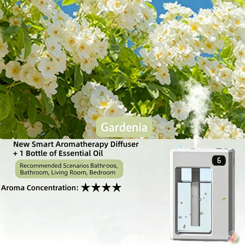 Aromatherapy Machine Air Freshener Six Adjustable Levels Long Battery Life Lasting Spreading Wider for Home Office Odor Removing
