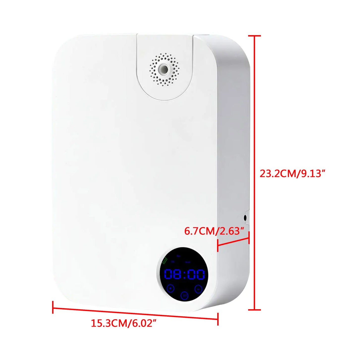 Essential Oil Diffuser with Smart Timer, 12W Quiet Aroma Machine for Home Office Hotel, Cold Air Diffusion Technology, 180ml Capacity for 200-300m³ Coverage, White