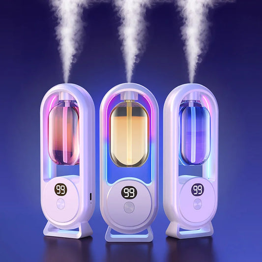 Rechargeable portable aromatherapy diffuser diffuser machine, aromatherapy essential oil, refreshing agent, deodorizer, 5-speed