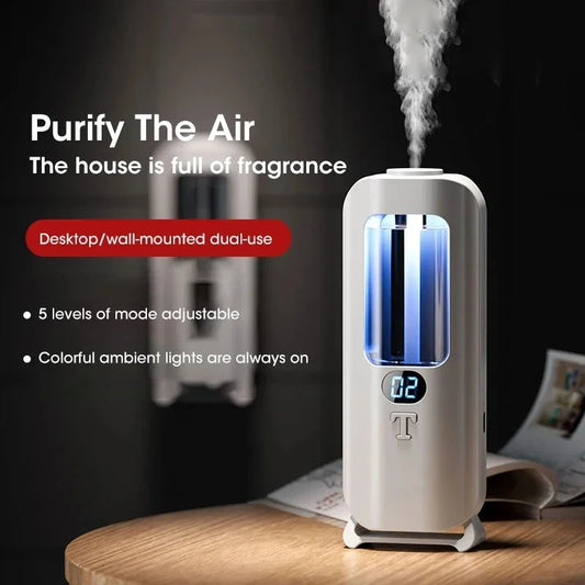 Smart Mini USB 5-speed Adjustable Essential Oil Diffuser Home Toilet Room Deodorizing Aromatherapy Atomizer
