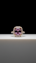 Amethyst Blush cocktail ring