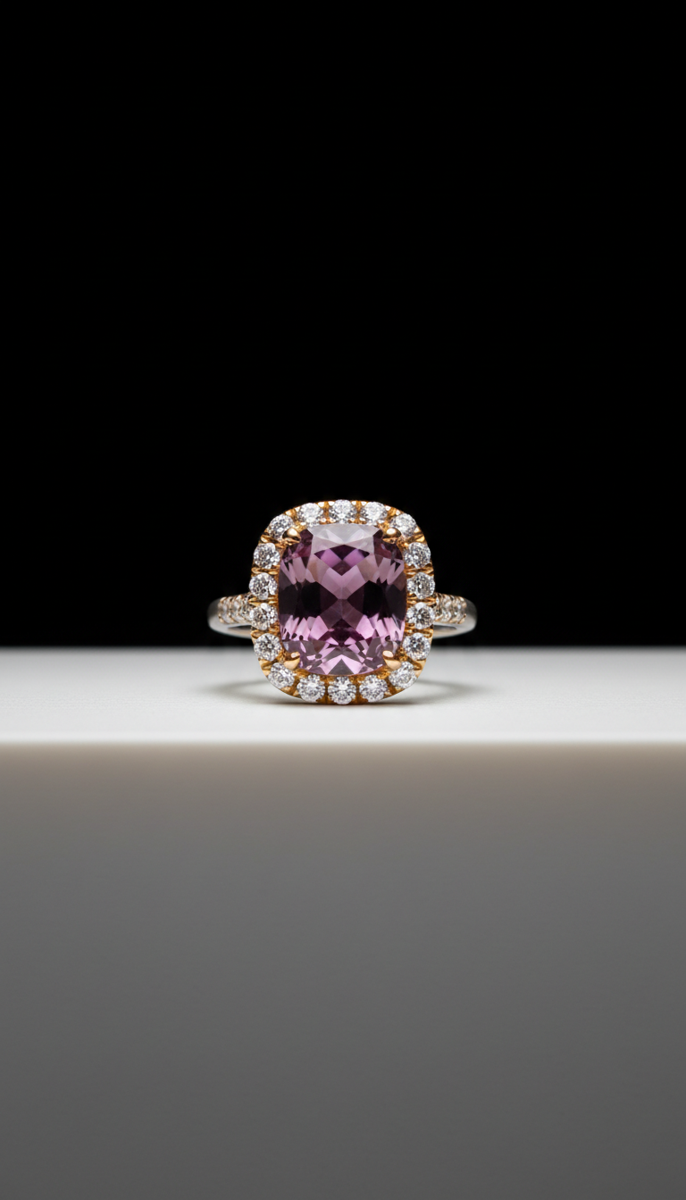 Amethyst Blush cocktail ring